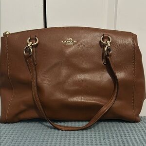 Coach Tan Leather Shoulder Bag